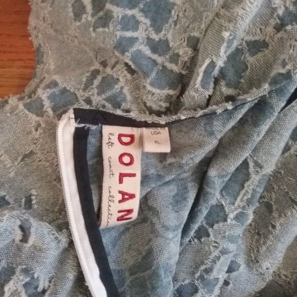 Dolan Maisie Blue Textured Floral Jumpsuit - Picture 15 of 16